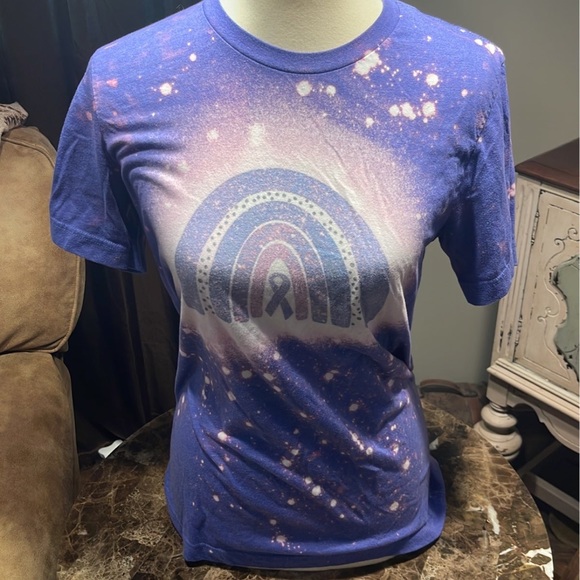 Epilepsy Awareness Bleached Sublimation Tee - Picture 1 of 6